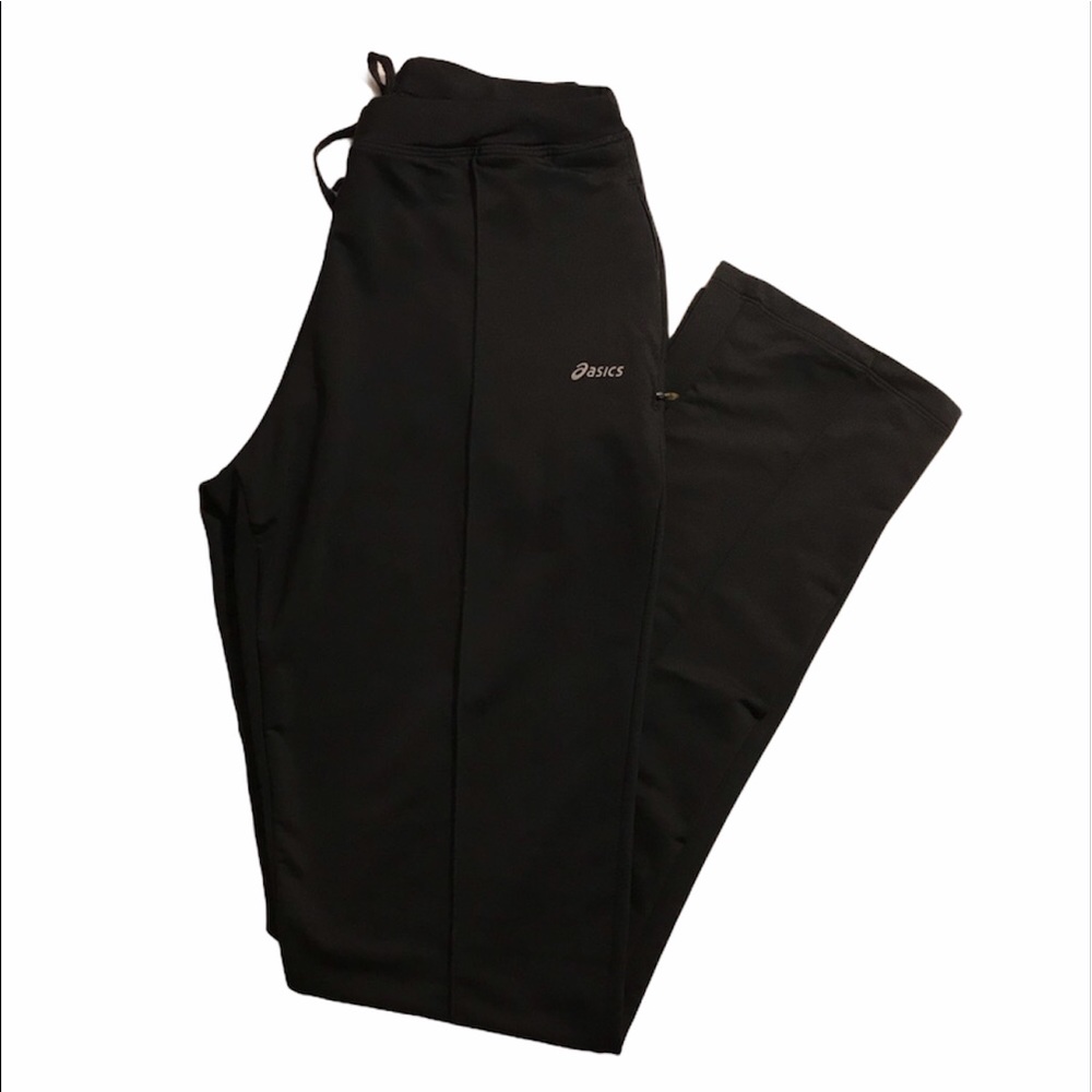 Asics Black Track Work Out Jogger Pants XS Zip Up